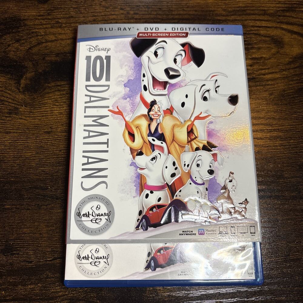 101 Dalmatians (The Disney Signature Collection) (Blu-ray, 1961) With Slip Cover